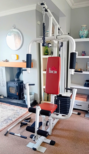 Homcom adjustable home gym - adjustable,