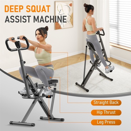 Squat rowing machine foldable - machine,